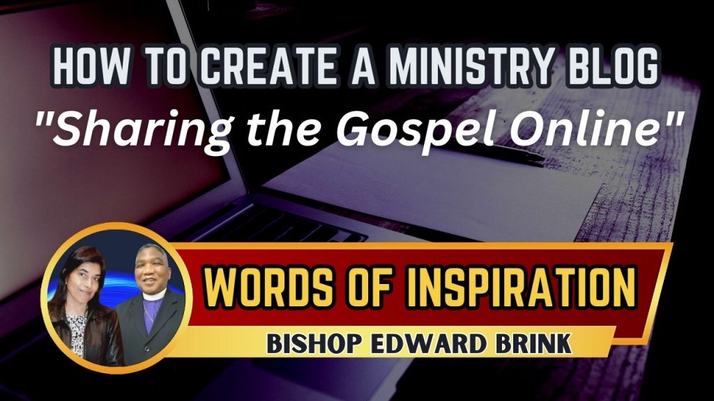 How to start a ministry Blog